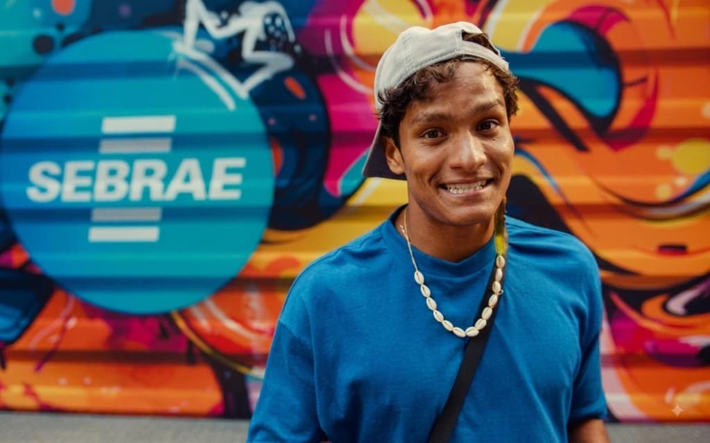 No MEI e na coragem — Victor Massaki com identidade Sebrae