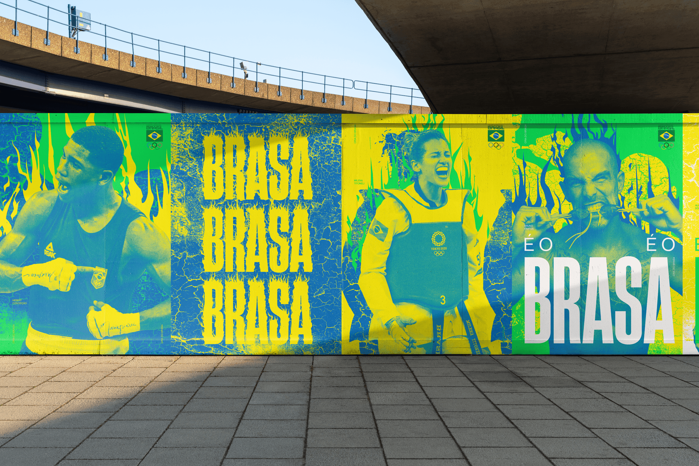 Manda Brasa — mural