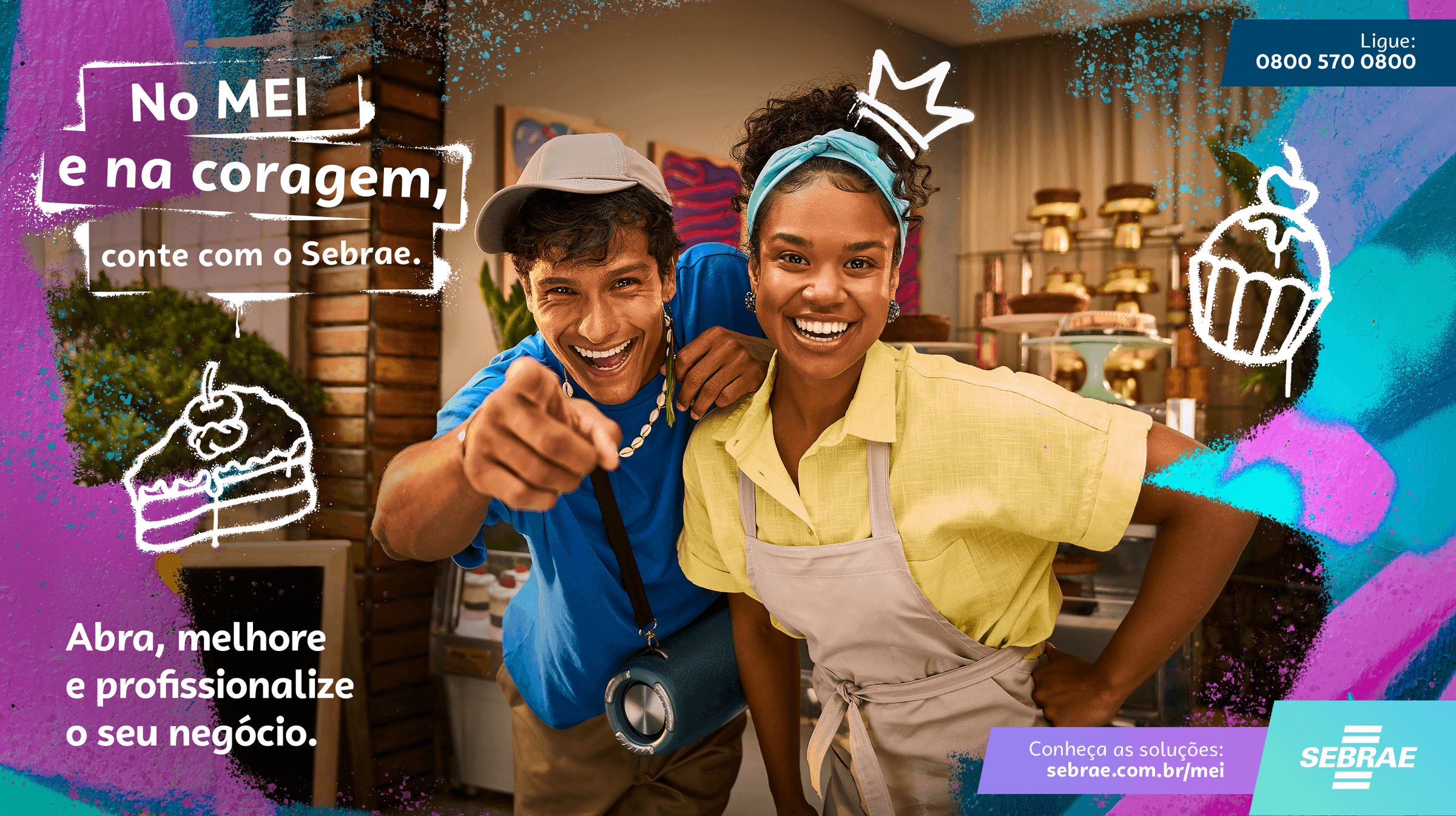 No MEI e na coragem — capa